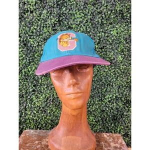 vtg 90s GARFIELD THE CAT Snapback Hat //  cartoon retro vintage cap streetwear